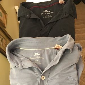 2 Tommy Bahama Polo shirts men’s size medium